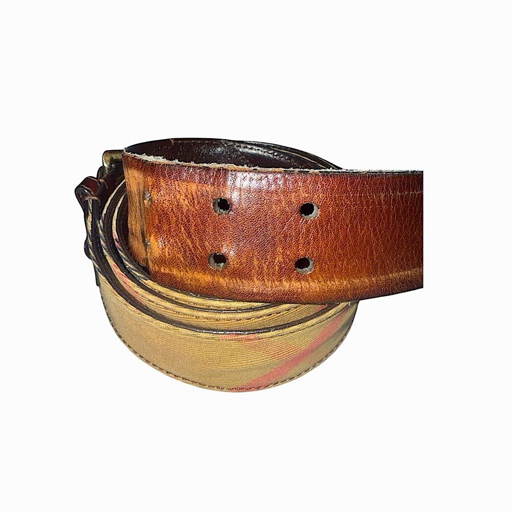 Burberry
Burberry Beige/Brown House Check Canvas and Leather Buckle Belt 100 CM - Picture 8 of 8
